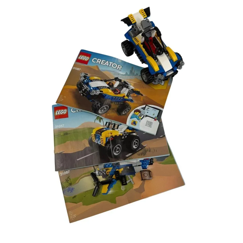 LEGO Complete Set 31087 Creator Dune Buggy Car 3 Manuals - No Box